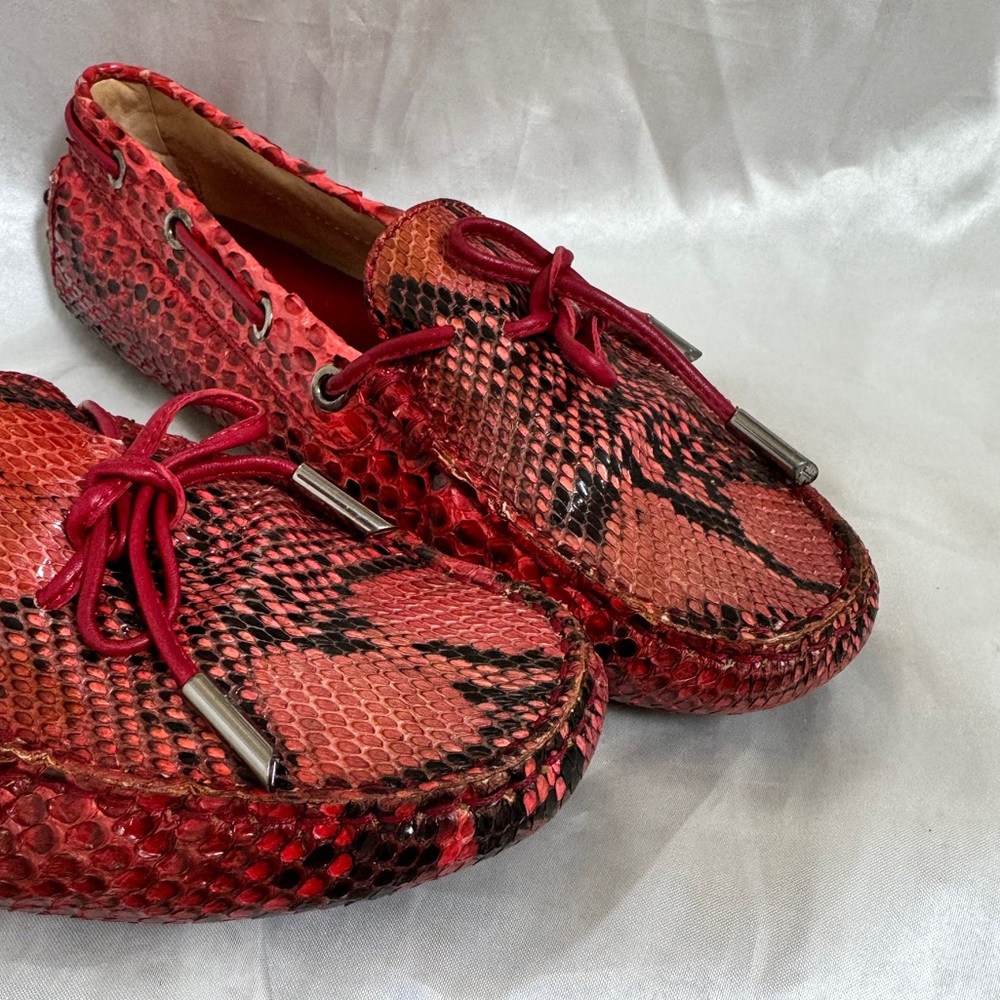 Tod’s Red Python Loafer - Picture 3 of 9